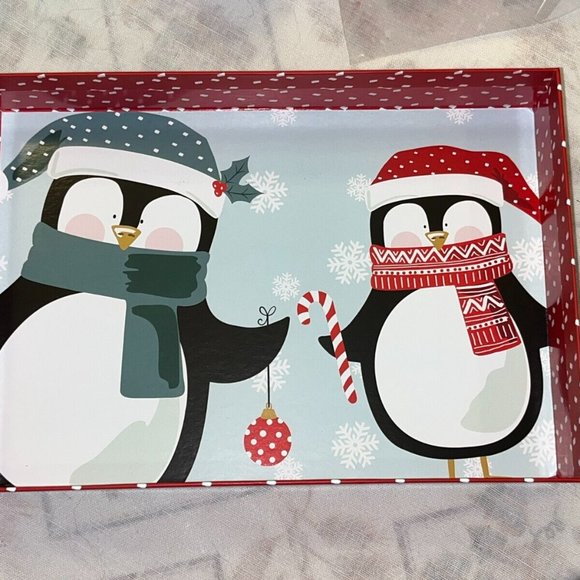 Lot of Christmas Gift/Storage Box, Tin Box, Reusable Tote Bags, Basket & Ribbon - Picture 3 of 12